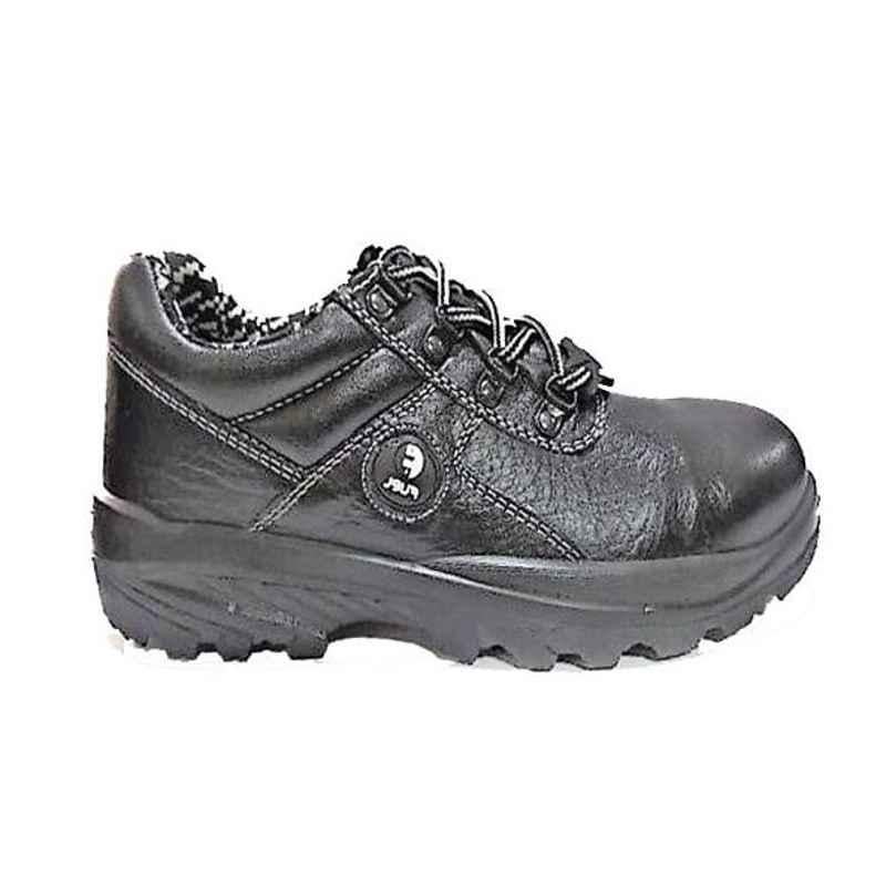 Fuel Squad M/C Black Leather Steel Toe Safety Shoes, 649-8105, Size: 10