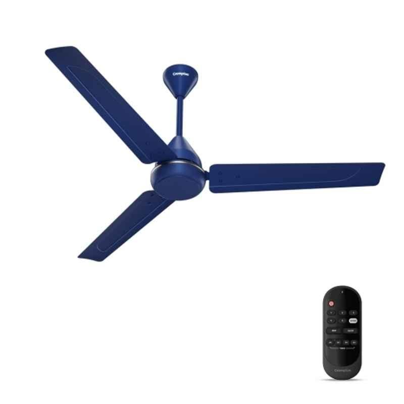 Crompton Energion Hyperboost 32W 350rpm 5 Star 3 Blade Aluminium Metallic Blue Ceiling Fan with 2 Years Warranty, CFENHPB48MBL5ZRM, Sweep: 1200 mm