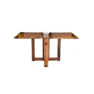 Angel Furniture Rosewood Semi Glossy Finish Brown Rectangular Foldable Dinning Table, AF-153H