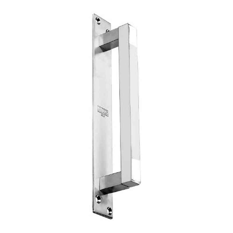 AKS 8 inch Stainless Steel 202 Square on Plate Door Pull Handle, PH4002