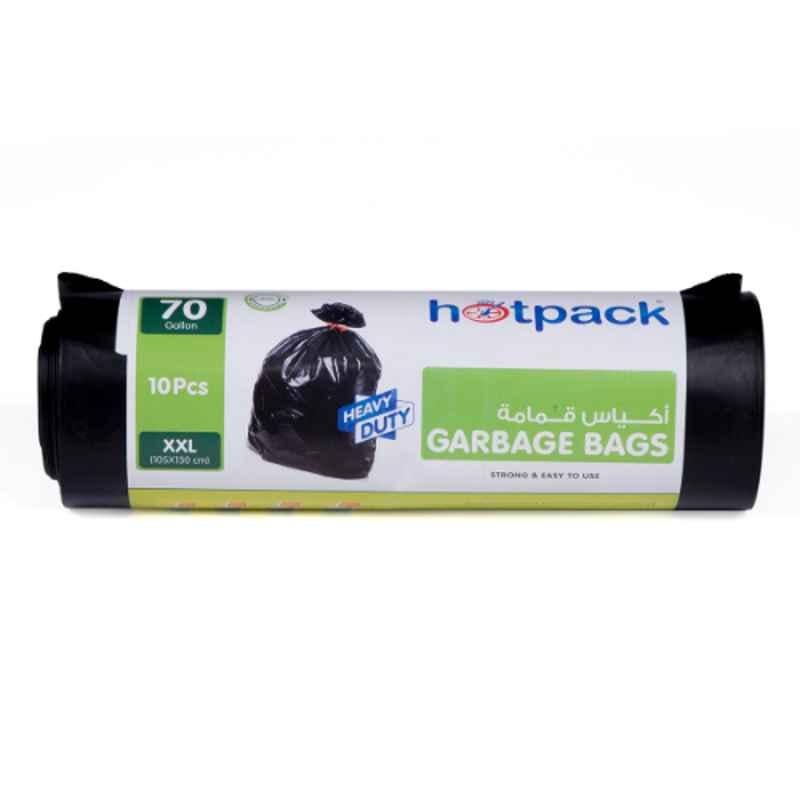 Hotpack 10Pcs 70 Gallon 105x130cm Garbage Bag Roll Set, HSMGBR105130