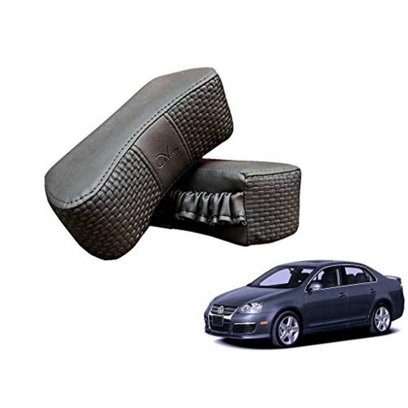 Kozdiko 2 Pcs Memory Foam Grey Luxurious Neck Rest Cushion Pillow Set for Volkswagen Jetta