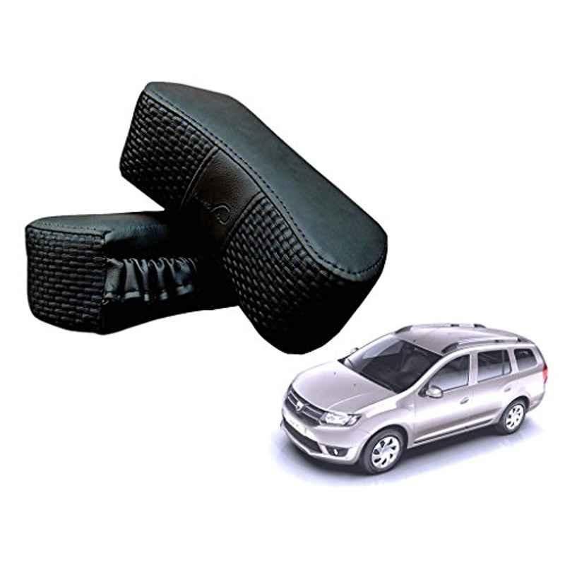 Kozdiko 2 Pcs Black Luxurious Neck Rest Set for Mahindra Renault Logan
