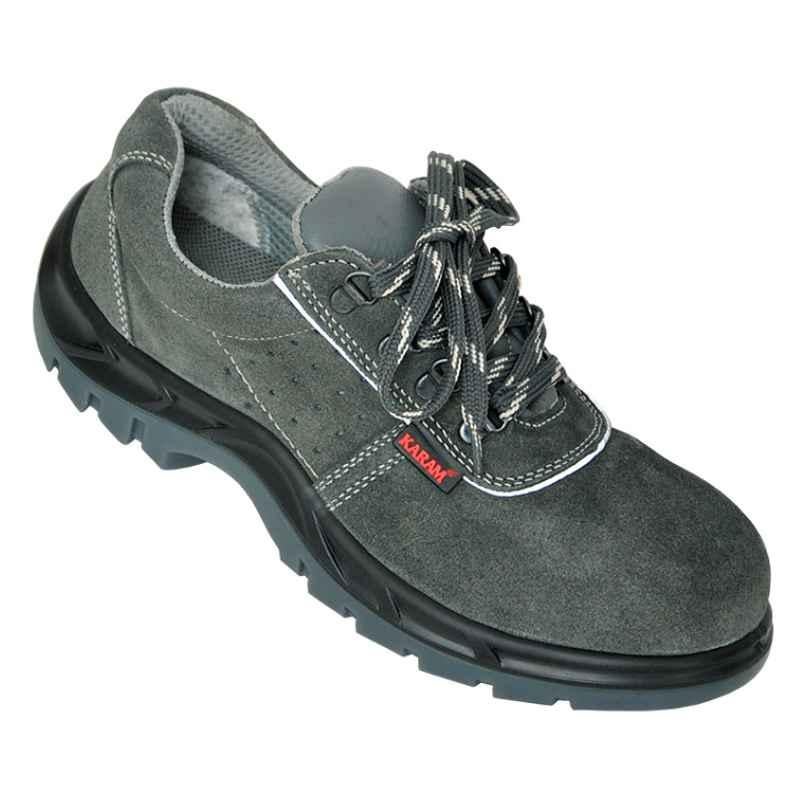Karam FS 64 Steel Toe Black Work Safety Shoes, Size: 7