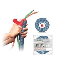 Noveau Safe-T-1ST 28mm 1.5mm Virgin HDPE Metallic Blue Cable Zipper, NSFZ28MU0105 (Pack of 2)
