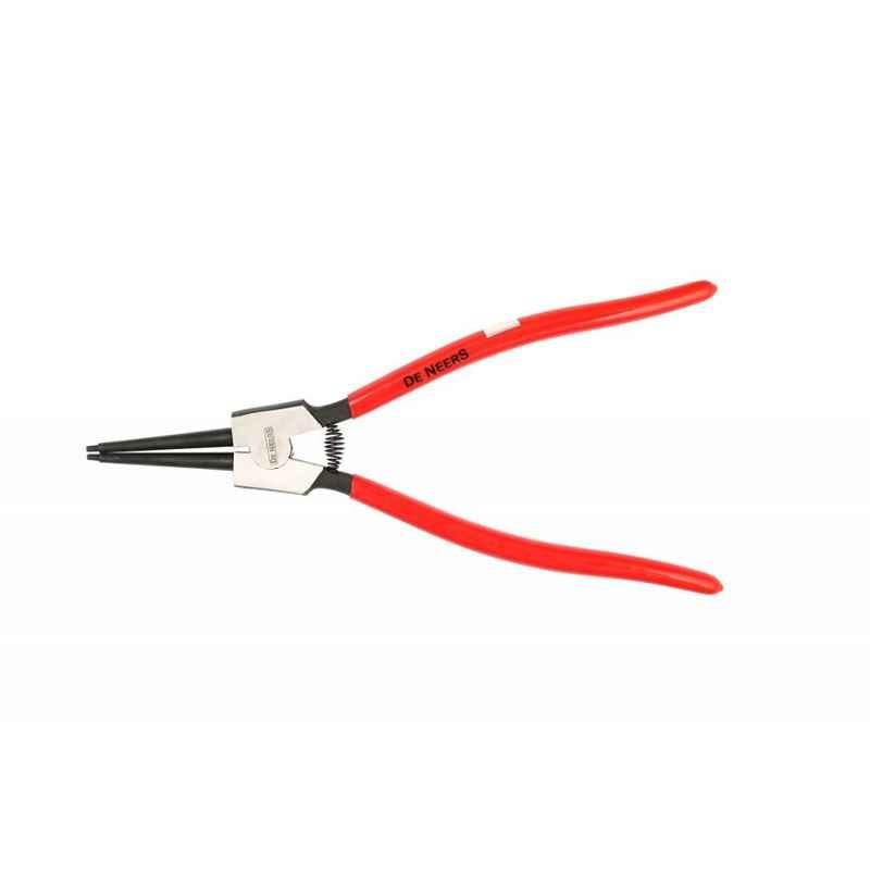 De Neers 125mm DN11443/5 Professional Straight External Circlip Plier, Capacity: 8-25 mm (Pack of 10)