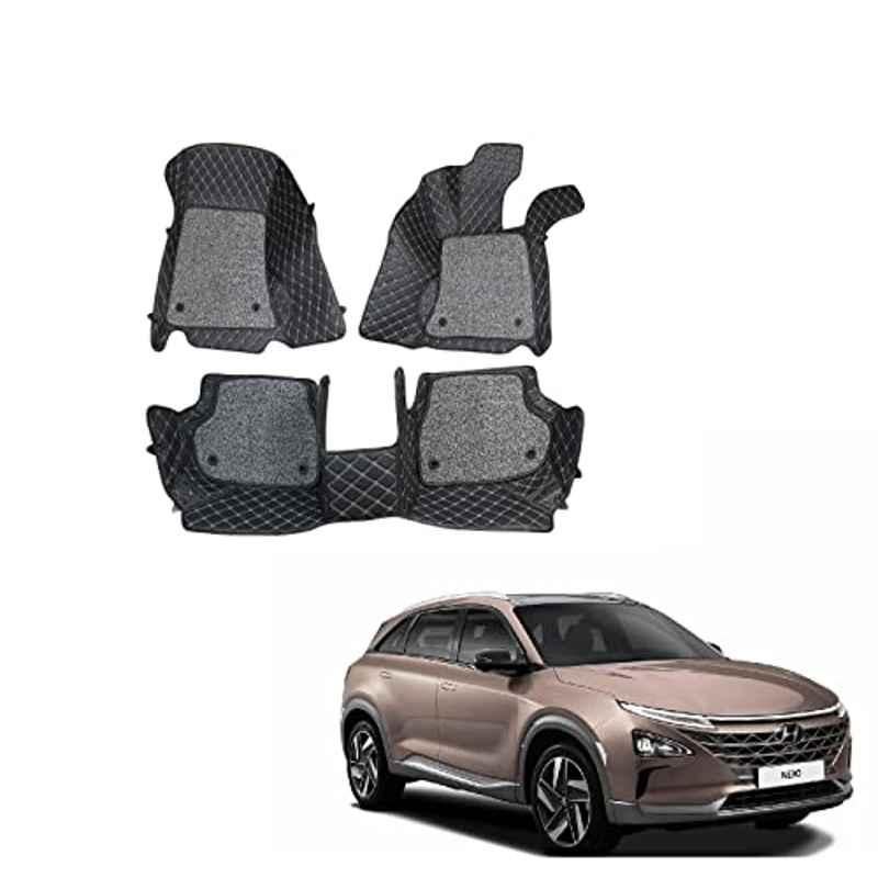 Kozdiko 7D Luxury Car Foot Mat Set for Hyundai Nexo, Kozdiko_14