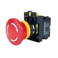 Yokins 22mm 220V 1NC Red Emergency Stop Push Button, EB2M-A-01-ZS