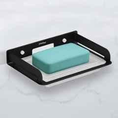 Plantex Soap Holder for Bathroom/Stainless Steel Soap Case/Soap Stand/Bathroom Accessories Black
