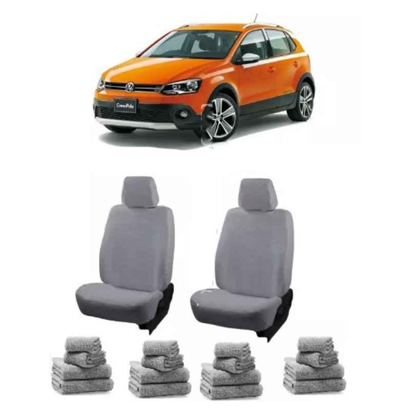 Oscar Grey Aut-Sn-4439 Towel 1 Pcs\\Set Volkswagen Cross Car Seat Cover