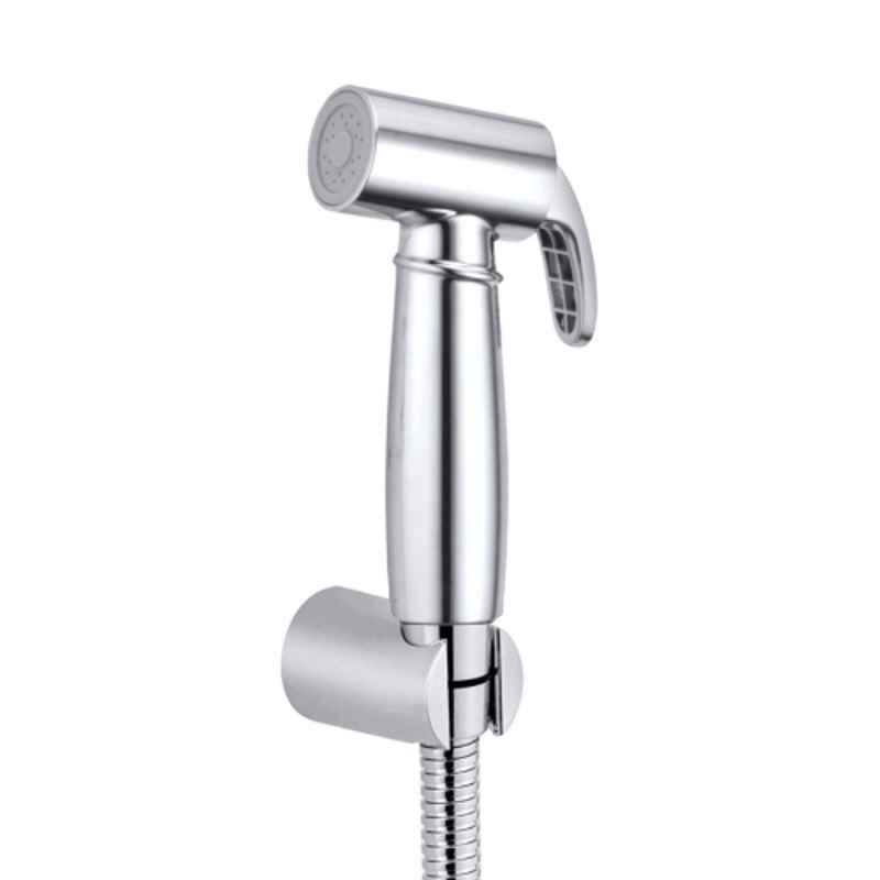 Drizzle Max 1/2 inch Plastic Chrome Finish Health Faucet with 1m Flexible Tube & Wall Hook