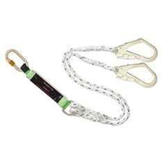 Karam Alloy Steel & Polyethylene Energy Absorbing Double Polyamide Rope Lanyard, PN351 (2.0M)