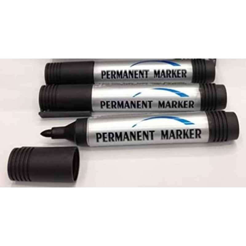 Aqson Permanent Black Marker (Pack of 10)