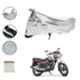 Riderscart Polyester Silver Waterproof Two Wheeler Body Cover with Storage Bag for TVS Star City Plus Dual Tone BS6