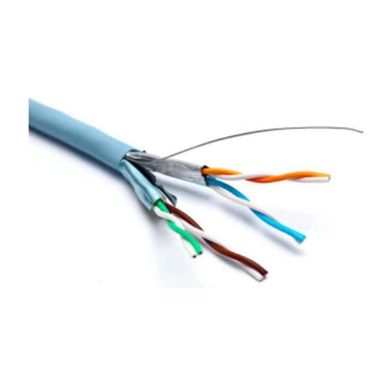 Excel Cat6A U/FTP S-Foil LSOH CPR ice Blue Solid Euroclass DCA Cable, Length: 500 m
