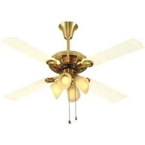 Usha Fontana Lotus 70W Gold Ivory 4 Blades Ceiling Fan, Sweep: 1230 mm