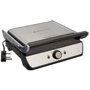 Prato Non-Stick Electric Griller, Sandwich Maker, Toaster |700 Watt| Auto  Temp LED indicator| Non-stick Coated Plates, Cool Touch Handle, Buckle Clip