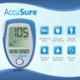 AccuSure Blue Glucometer with 25 Pcs Test Strips