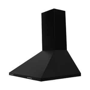 Ruwa Garnet 800CMH 60cm Stainless Steel Black Wall Mounted Powder Coated Pyramid Shape Kitchen Chimney