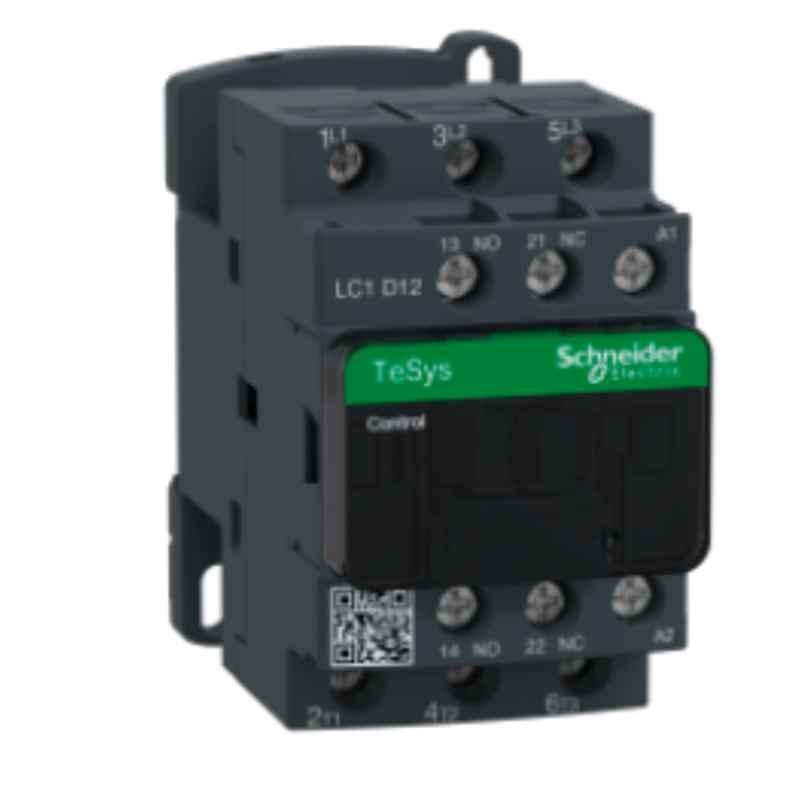 Schneider TeSys 12A 3 Pole D Contactor, LC1D12E7