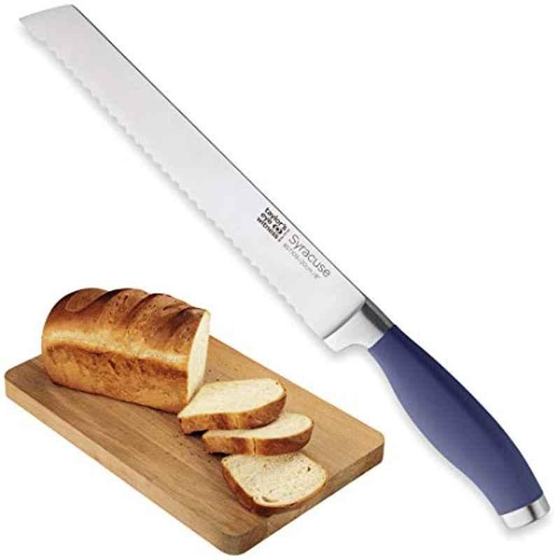 Taylor's Eye Witness Syracuse RST109D 8 inch Stainless Steel Denim Blue Bread Knife