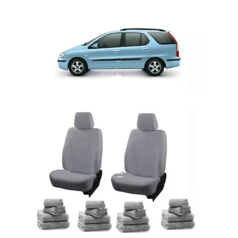 Oscar Grey Aut-Sn-4419 Towel 1 Pcs\\Set Tata Indigo Car Seat Cover