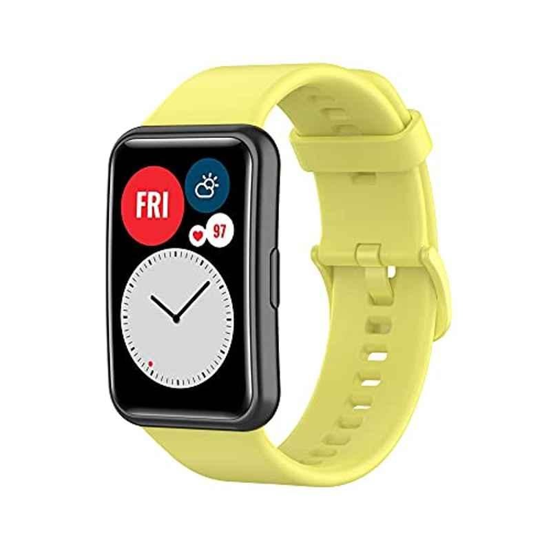 Rubik Silicone Yellow Watch Band