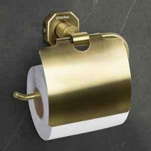 Plantex 304 Grade Stainless Steel Toilet Paper Holder for Bathroom/Toilet Paper Roll Stand/Tissue Holder/Bathroom Accessories Nipron (Brass Antique)