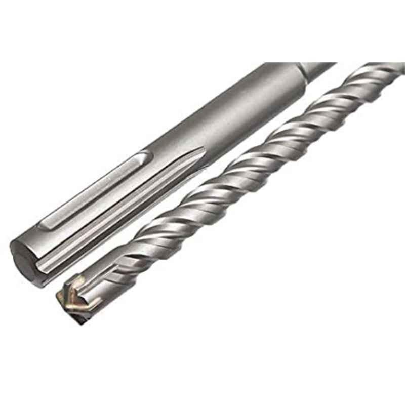 Craft Pro 38.0x370mm Carbide Alloy Steel SDS-Max Cross Point Shank Hammer Drill Bit