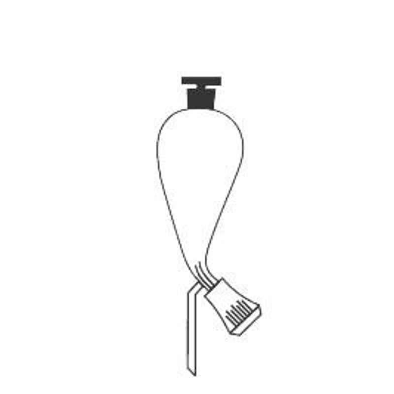 Axiva 250ml Pear Shaped Separatory Funnel with Rotaflow Stopcock, FS250 (Pack of 10)