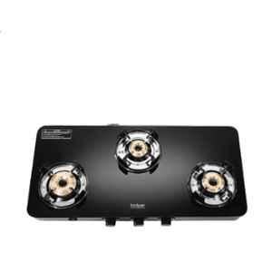 Hindware Alverio Neo 3B AI Glass Top Cooktop with 3 Brass Burner & Automatic Ignition, CT 100251