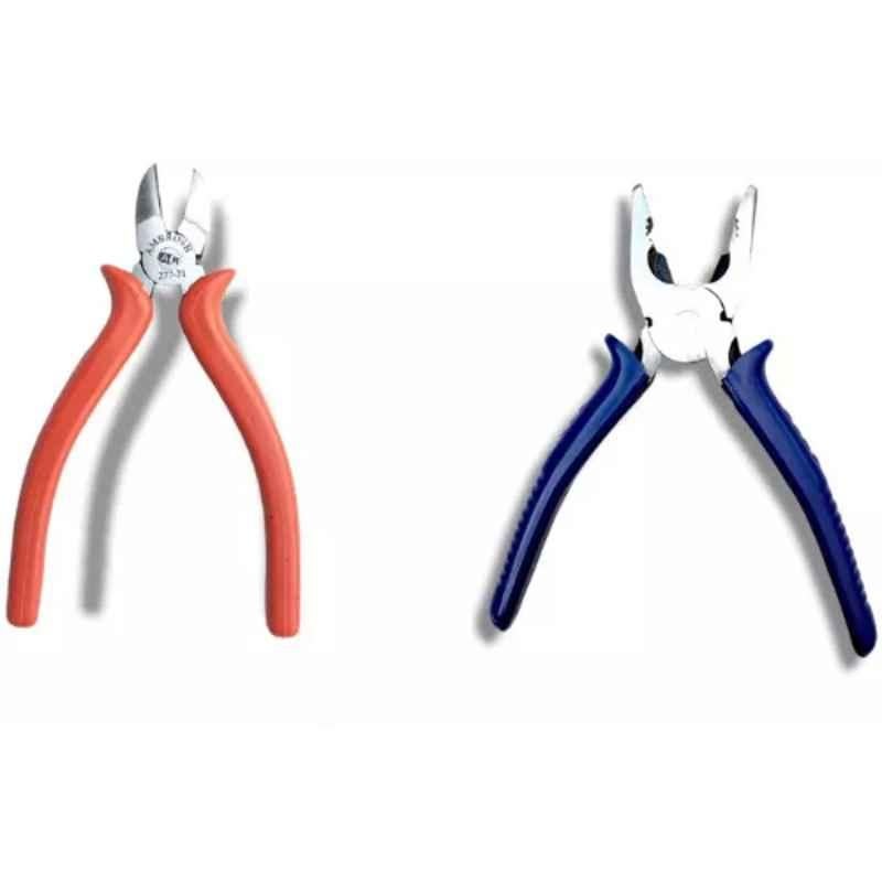 Sky Blue 2 Pcs 7.8 inch Lineman Plier Combo, SBE_PLIER_0336