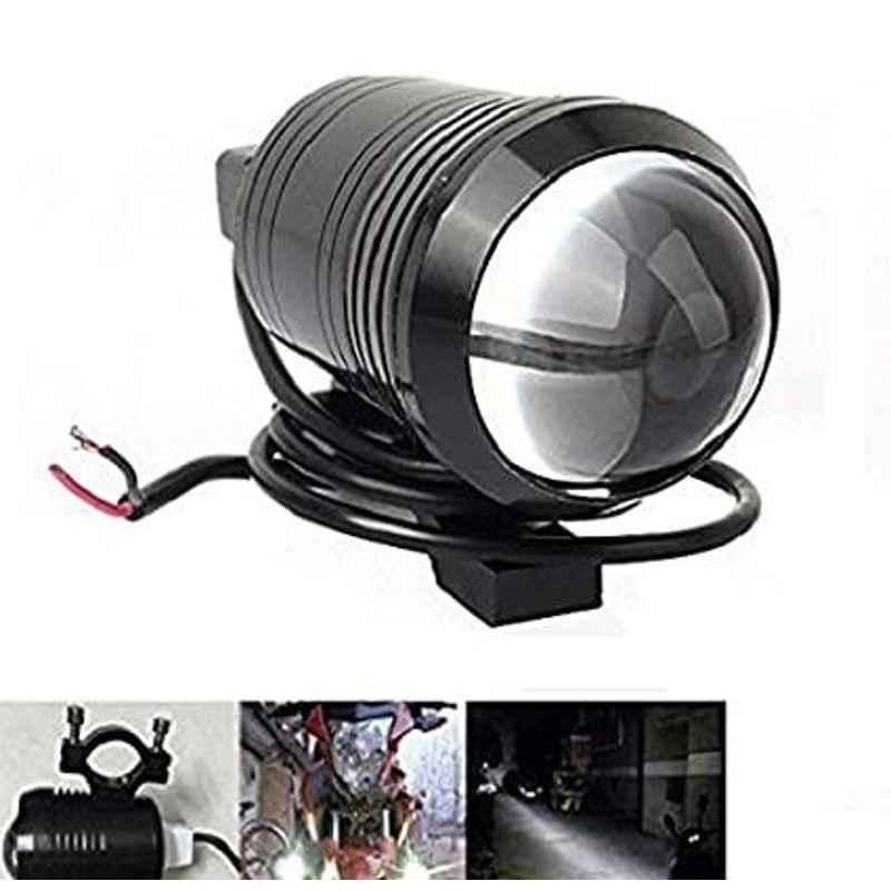 Meenu Arts U1 LED Motorycle Fog Light Bike Projector Auxillary Spot Beam Light (Black, 1 Pc) for Bullet Classic 500