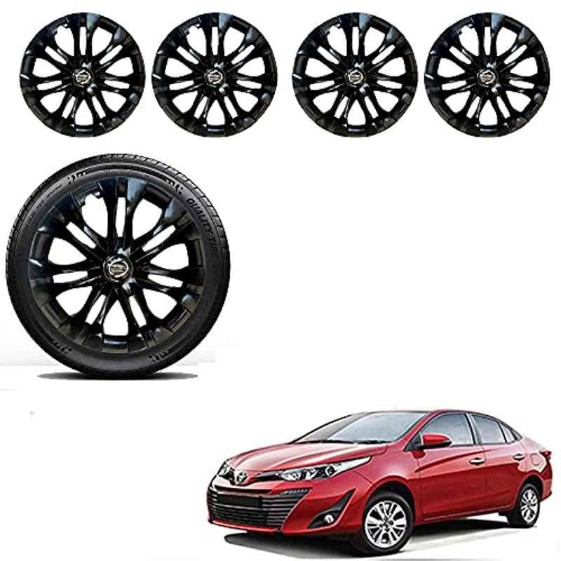 Buy Auto Pearl 4 Pcs 15 inch ABS Black Car Wheel Cover Set for Toyota Yaris,  WCBLK013 Online At Price ₹1325