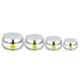 Sempl 4 Pcs Stainless Steel Silver Container Set with Steel Lid
