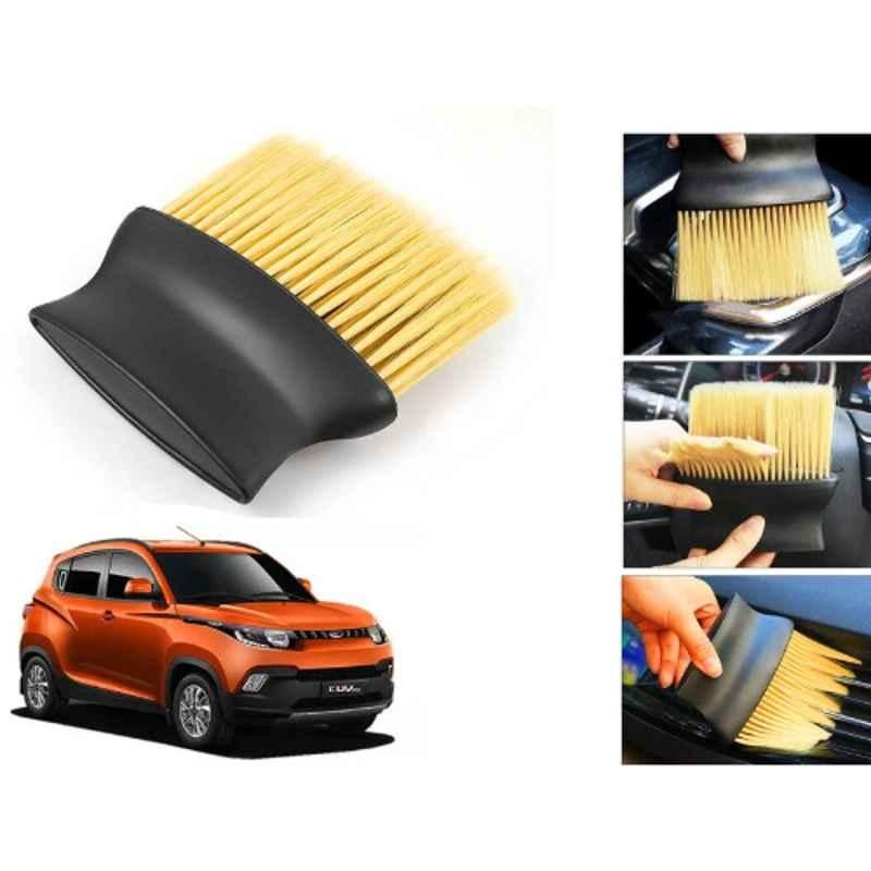 Auto Pearl Nylon Beige Car Dashboard Dust Cleaner Brush for KUV 100 2016