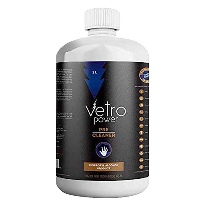 Vetro Power Pre-Cleaner 1L 99.99% Isopropyl Alcohol Surface Cleaner, VPPC1L