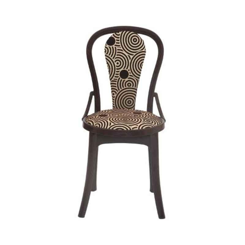 Supreme Pearl Super Premium Plastic Jordan Brown Chair without arm (Pack of 4)