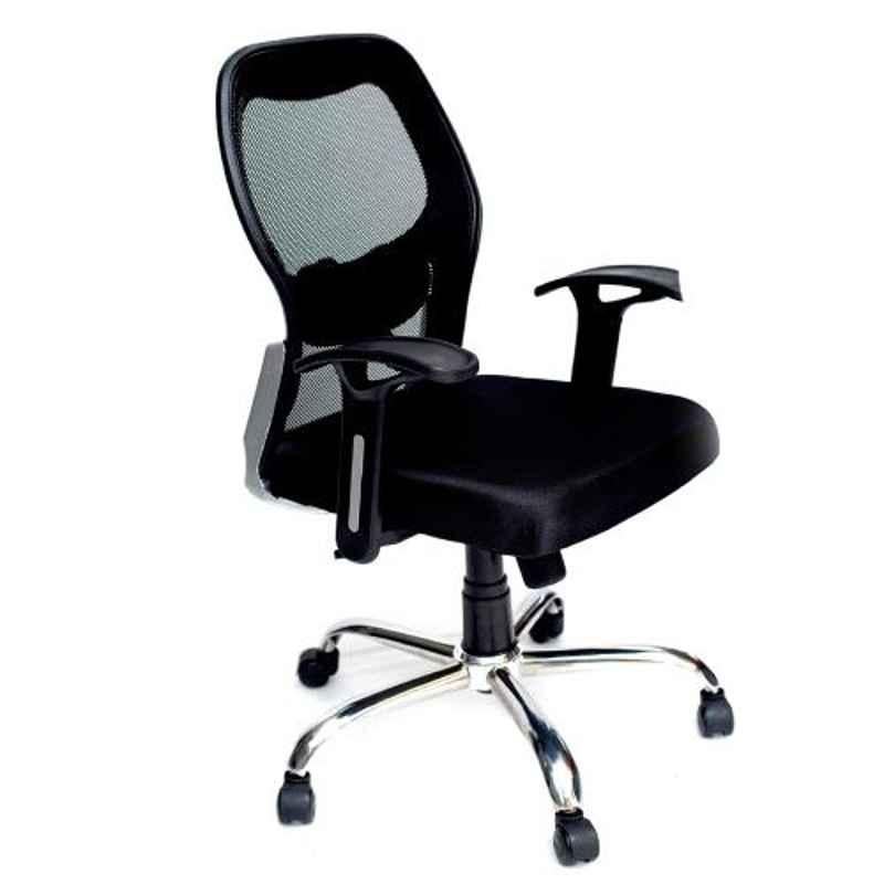 High Living Matrix LB Net & Cloth High Back Black Office Chair
