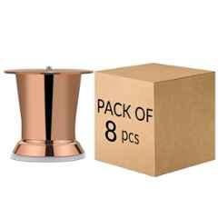 Plantex Heavy Duty 3 inch Spare Sofa Legs for Bed Furniture/Sofa Legs for Table/Sofa Support Legs Set of 8 Pcs Rose Gold