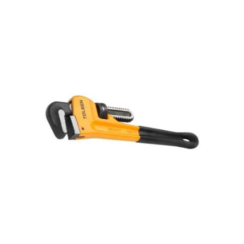 Tolsen 300mm Black, Yellow & Silver Pipe Wrench, 10069