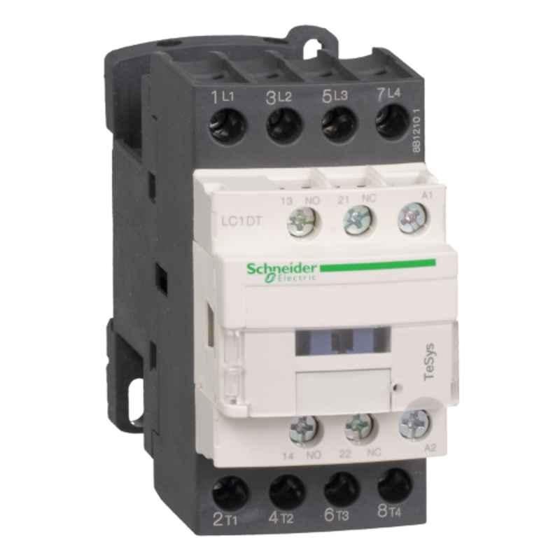 Schneider Electric TeSys 20A 24VDC 4 Pole D Model DC Control Power Contactor, LC1DT20BD