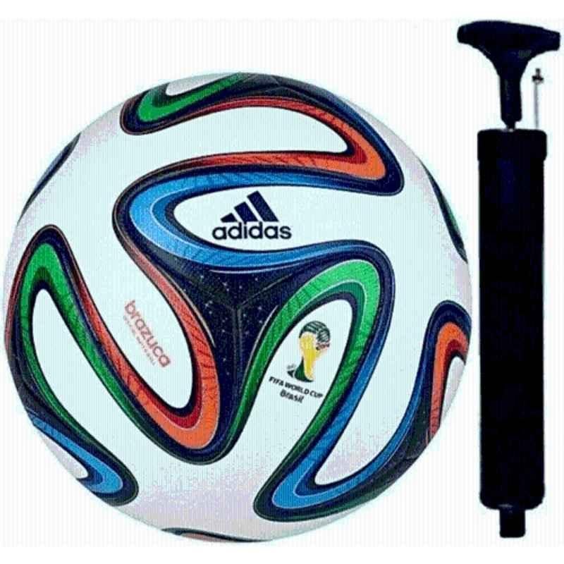 Singhal Trade Traders 4 hand stich football Size: 5 with Air Pump, Size: 5 (Standard)
