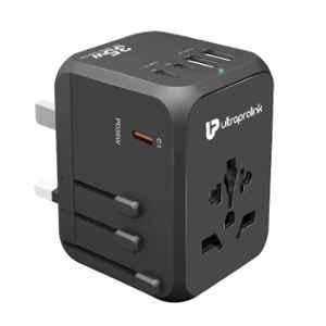 Ultraprolink Travel Mate PD35 35W Black 5 USB Port GaN Adaptor with Charger, UM1187