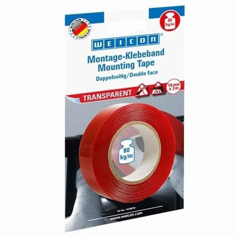 Weicon Double Sided Mounting Tape, 14100319, 3 m