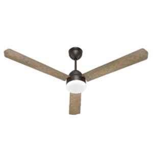 Airelec Gloria Stylo Glow 28W 350rpm 5 Star Smoke Brown 3 Blade BLDC Ceiling Fan with Remote & 2 Years Warranty, AIRCFH2-04, Sweep: 1200 mm (Pack of 2)