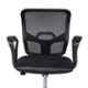 High Living Bharat Net & Cloth Medium Back Black Office Chair (Pack of 2)