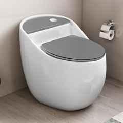 Plantex Platinum Ceramic Rimless Commode/One Pcs Western Toilet/Siphonic Flush Western Commode with Soft Close Toilet Seat S Trap Outlet White & Grey