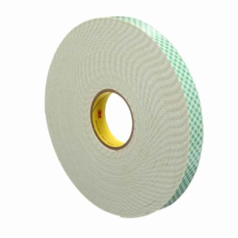 3M 4016 3/4 inchx62 mil Off White Double Coated Urethane Foam Tape, Length: 36 yd