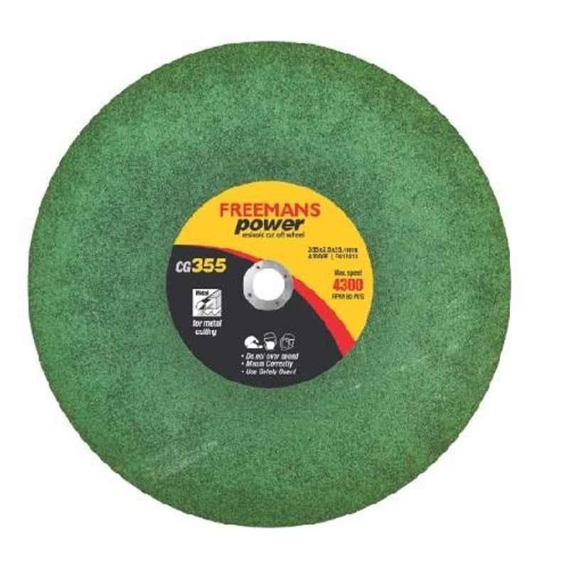 Freemans Power 14 inch Green Resinoid Cut Off Wheel, CG355 (Pack of 5)
